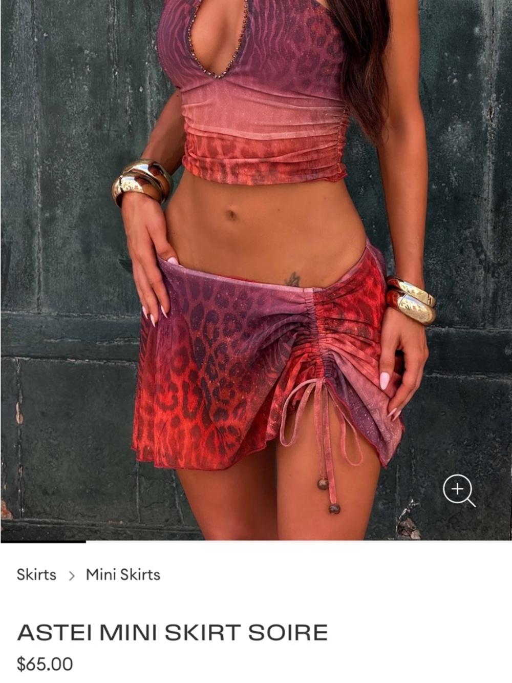 Outcast Astei Mini Skirt Sorei NWT Women’s Small